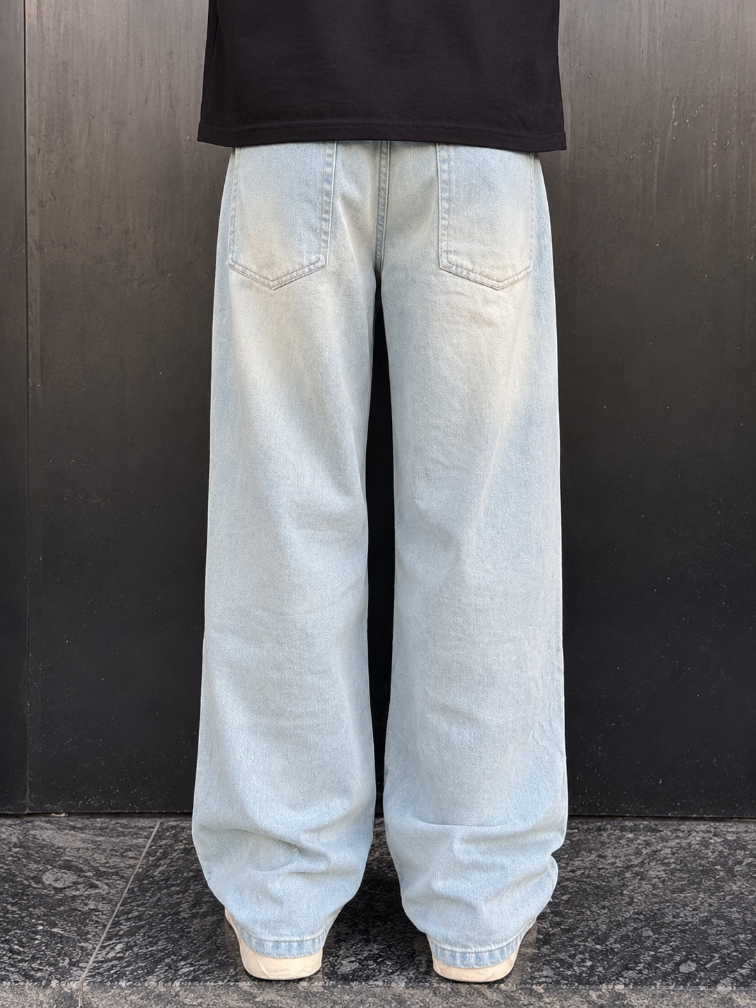Ice Blue Baggy Denim