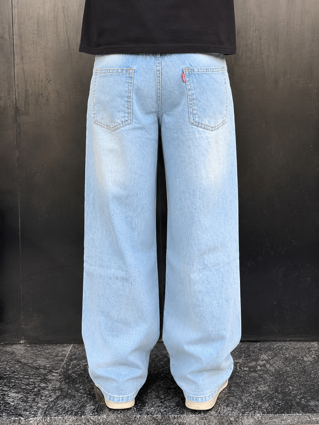 Vintage Sky Blue Baggy Denim