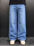 Cloud  Wash Wide Leg Jeans