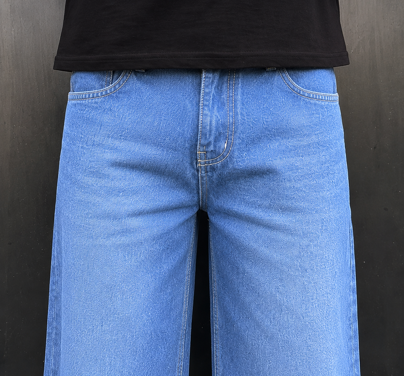 Cloud  Wash Wide Leg Jeans